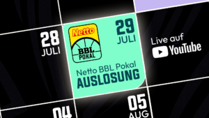 Live am 29. Juli: Auslosung des Netto BBL Pokals 2026/27